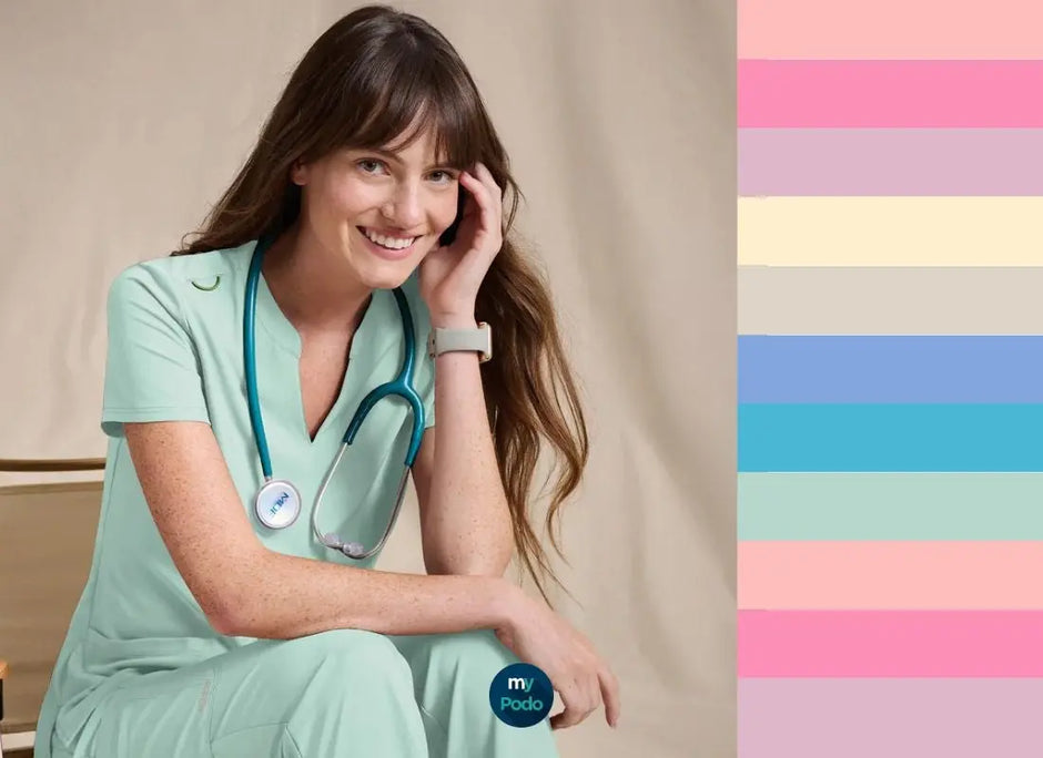 Tendances couleurs et styles des blouses médicales - Printemps/Eté 2026 My Podologie