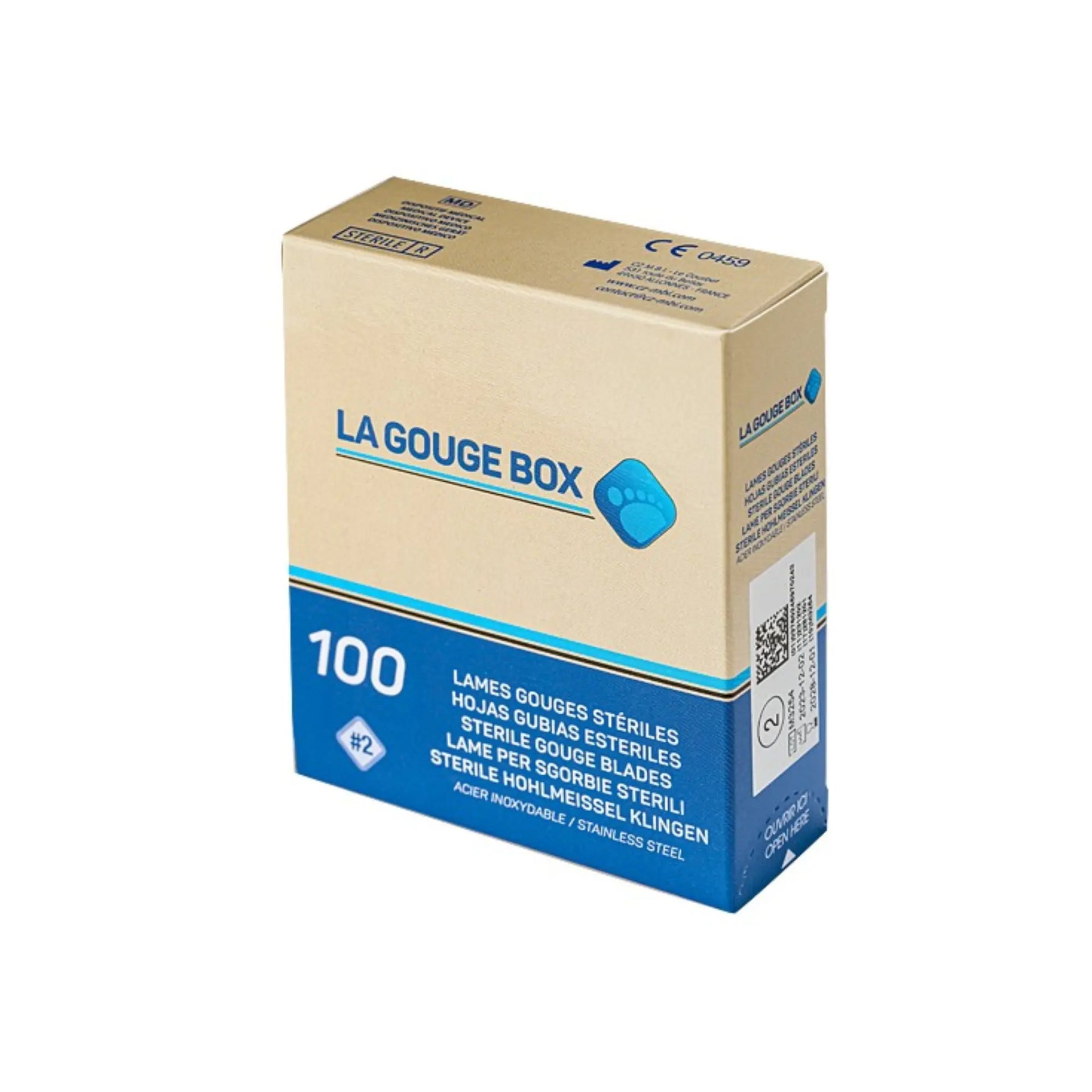 100 sterile Hohlbeitelklingen – La Gouge Box Coblentz Medical 