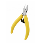 Ergonomische Nagelzange – Gelb – Gerader Schnitt 15 mm – Flache Backen – 13 cm – Edelstahl – Akori