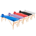 Klappbare Massageliege aus Holz 182 x 60 cm ohne Rückenlehne – 6 Farben