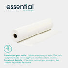 9 rouleaux Draps d'examen blancs gaufrés - 135 formats - 50 x 35 cm - Essential