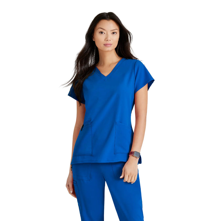 Aria - Tunique col V - Femme - Barco Unify BARCO  Bleu Roi / XL