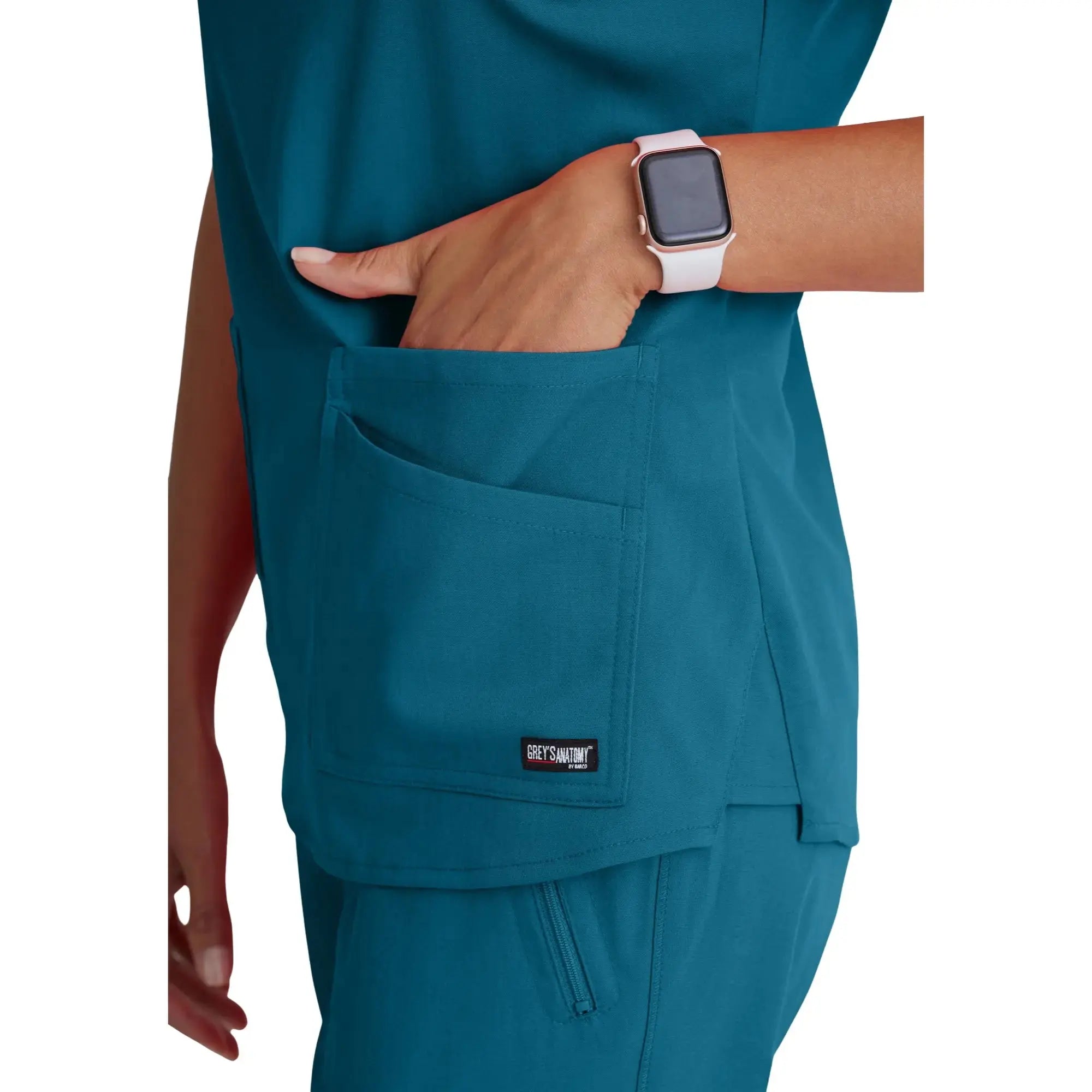 Aura – Tunika mit V-Ausschnitt – Damen – Grey’s Anatomy Stretch Grey’s Anatomy 