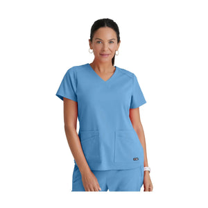 Aura – Tunika mit V-Ausschnitt – Damen – Grey’s Anatomy Stretch Grey’s Anatomy  Himmelblau / XL