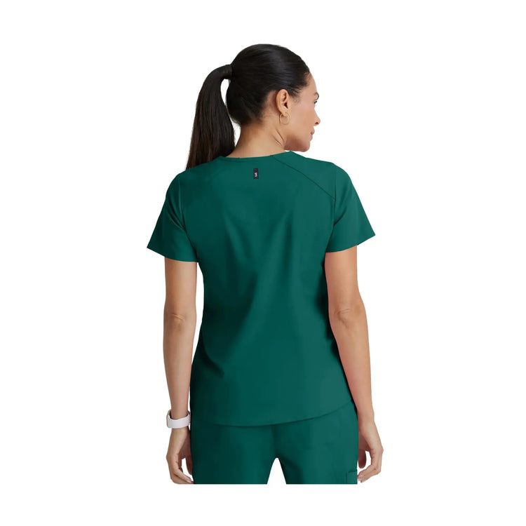 Aura – Tunika mit V-Ausschnitt – Damen – Grey’s Anatomy Stretch Grey’s Anatomy 