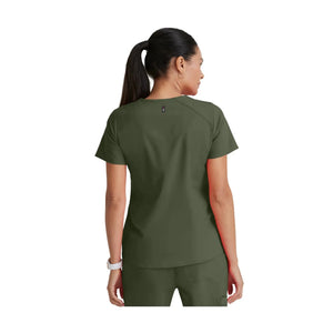 Aura – Tunika mit V-Ausschnitt – Damen – Grey’s Anatomy Stretch Grey’s Anatomy 