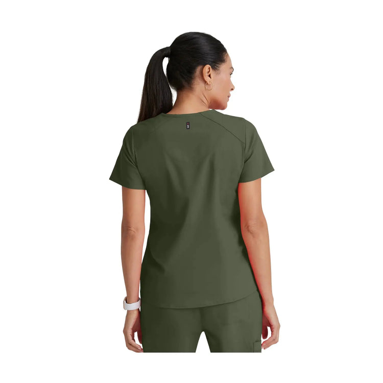 Aura – Tunika mit V-Ausschnitt – Damen – Grey’s Anatomy Stretch Grey’s Anatomy 