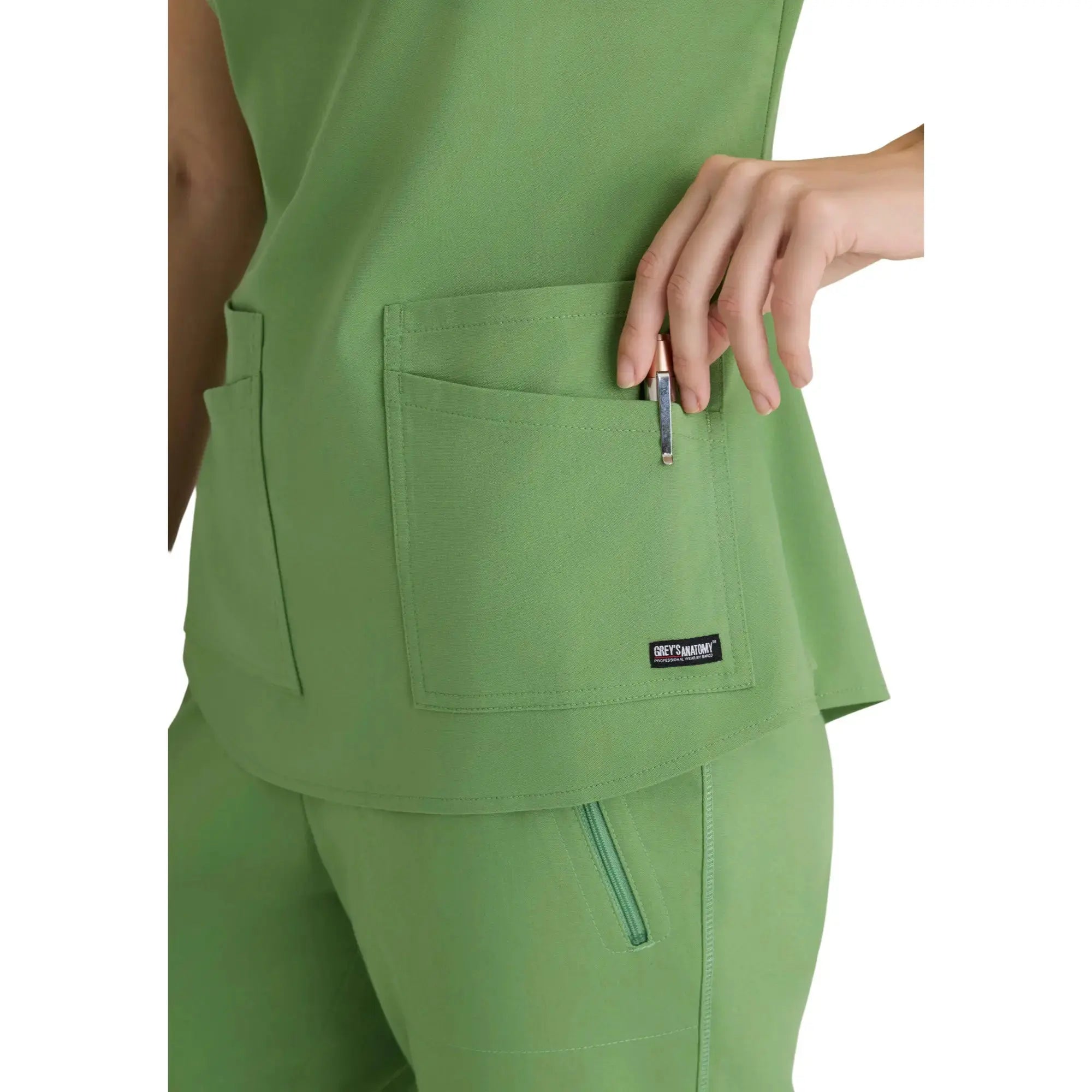 Aura – Tunika mit V-Ausschnitt – Damen – Grey’s Anatomy Stretch Grey’s Anatomy 