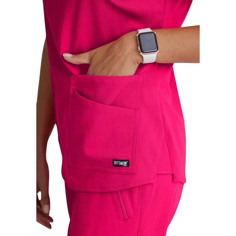 Aura – Tunika mit V-Ausschnitt – Damen – Grey’s Anatomy Stretch Grey’s Anatomy 