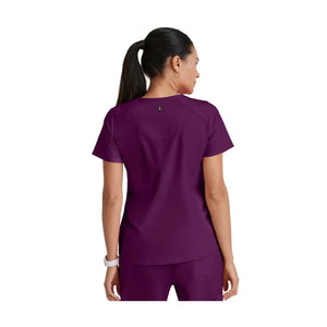 Aura – Tunika mit V-Ausschnitt – Damen – Grey’s Anatomy Stretch Grey’s Anatomy 