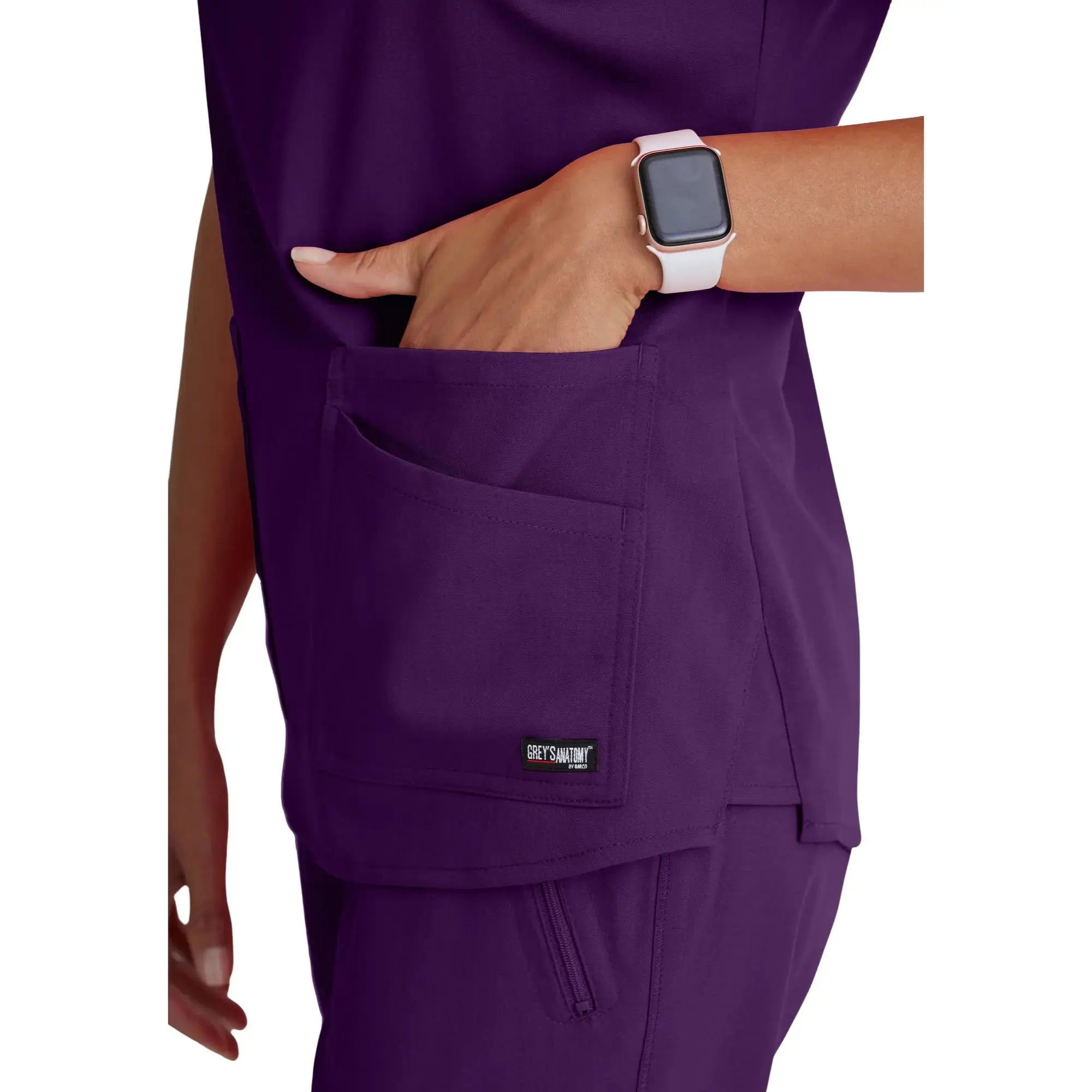 Aura – Tunika mit V-Ausschnitt – Damen – Grey’s Anatomy Stretch Grey’s Anatomy 