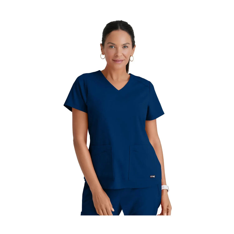 Aura – Tunika mit V-Ausschnitt – Damen – Grey’s Anatomy Stretch Grey’s Anatomy 