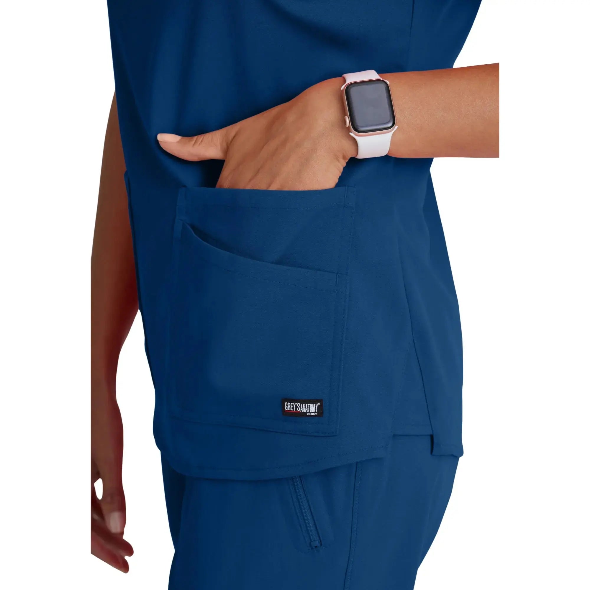 Aura – Tunika mit V-Ausschnitt – Damen – Grey’s Anatomy Stretch Grey’s Anatomy 