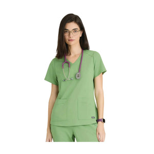 Aura – Tunika mit V-Ausschnitt – Damen – Grey’s Anatomy Stretch Grey’s Anatomy 