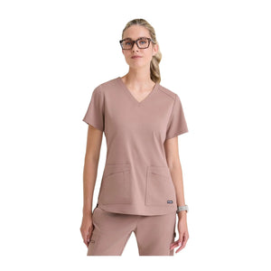 Aura – Tunika mit V-Ausschnitt – Damen – Grey’s Anatomy Stretch Grey’s Anatomy 
