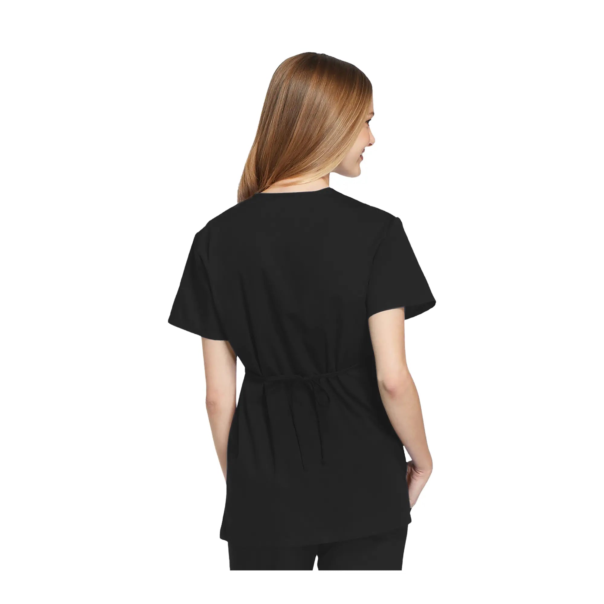 Bayonne - Medical Tunic - Wrap Effect - Short Sleeve - Women - 72 cm - Cherokee Cherokee Authentic Workwear 