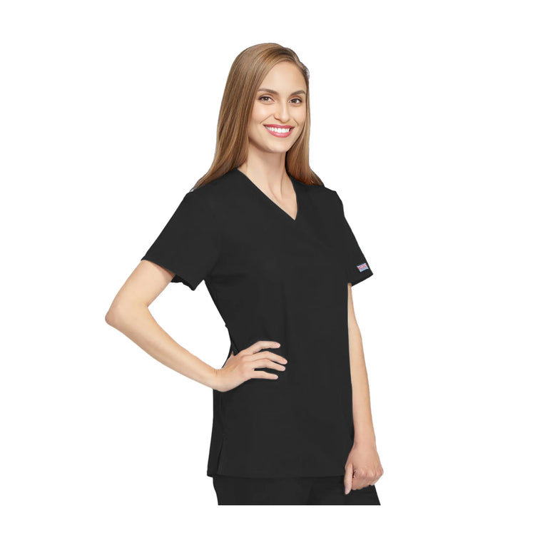 Bayonne - Medical Tunic - Wrap Effect - Short Sleeve - Women - 72 cm - Cherokee Cherokee Authentic Workwear 