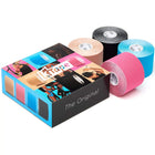 Box mit 4 Rollen elastischem Klebeband – 5 cm x 5 m – 5 Farben – K-Tape