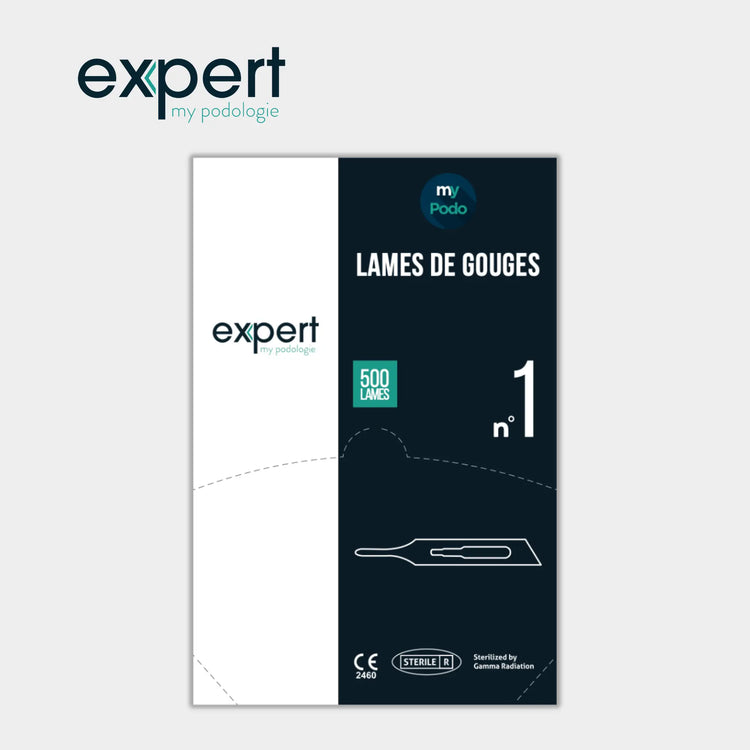 Boîte de 500 lames de gouges N°1 - Expert by My Podologie Expert 