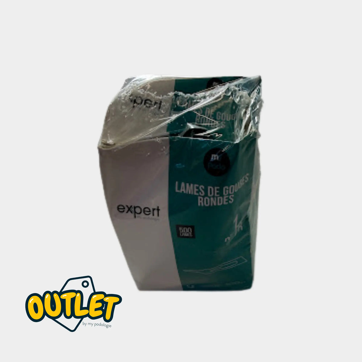 Boîte de 500 lames de gouges rondes N°1 ou 2 - Expert by My Podologie // Défaut Expert 