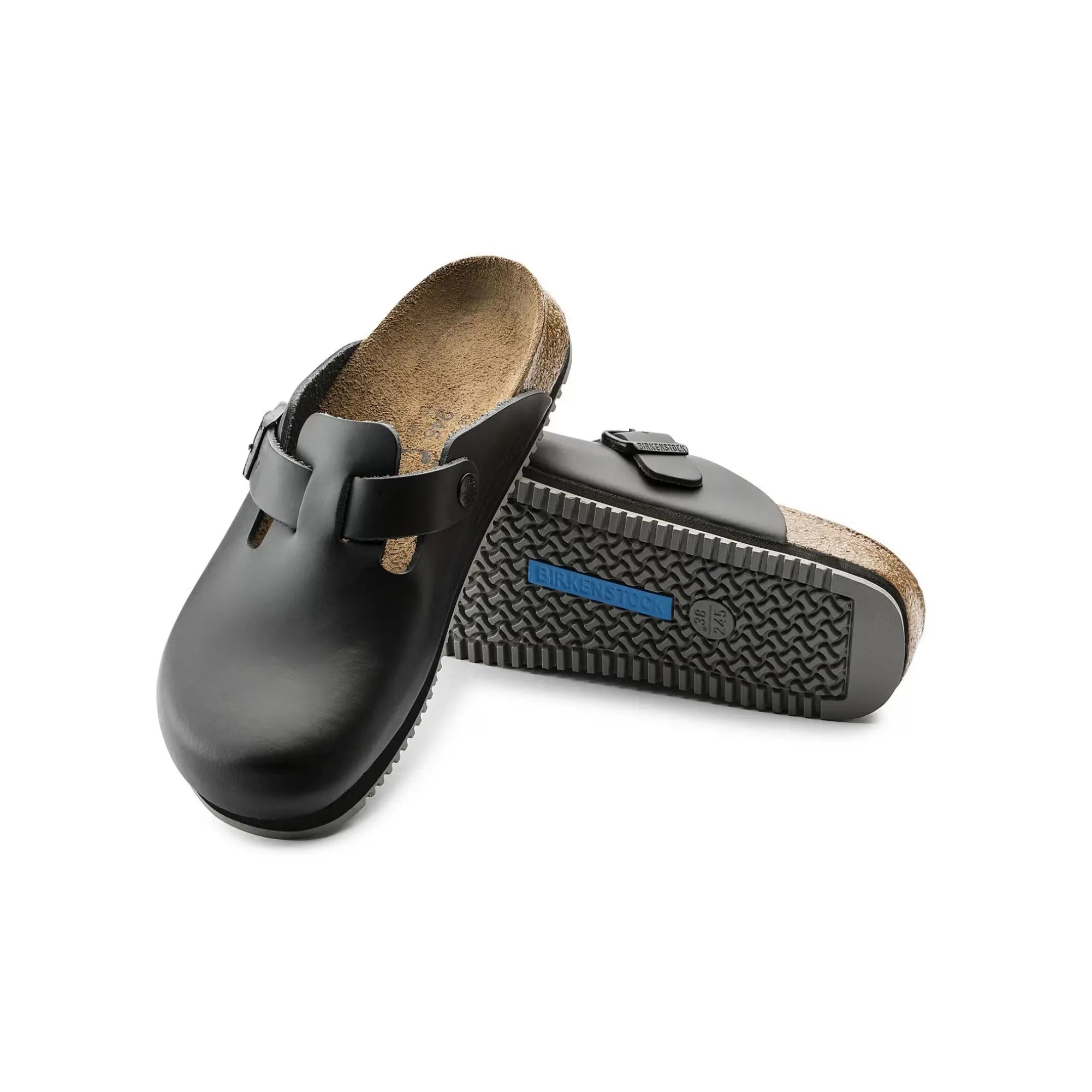 Boston Super Grip - Sabot Cuir naturel - Birkenstock Birkenstock 