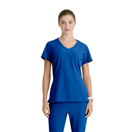 Dignity – Tunika mit V-Ausschnitt – Damen – Skechers SKECHERS Königsblau / XL