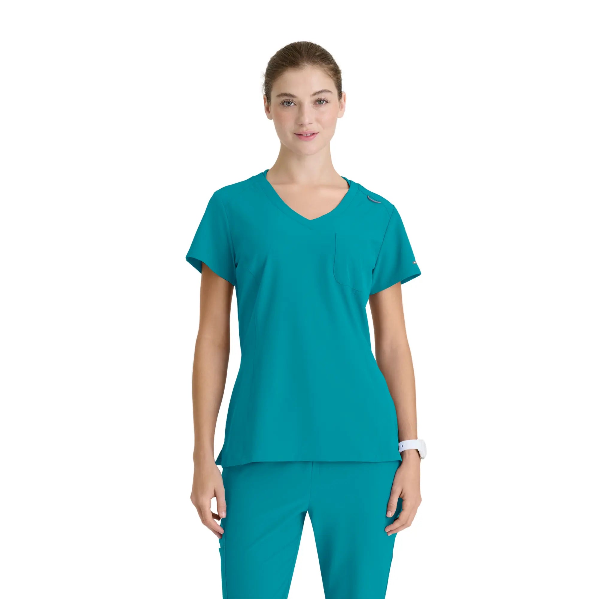 Dignity - Tunique Col V - Femme - Skechers SKECHERS  Bleu Caraïbes / XL