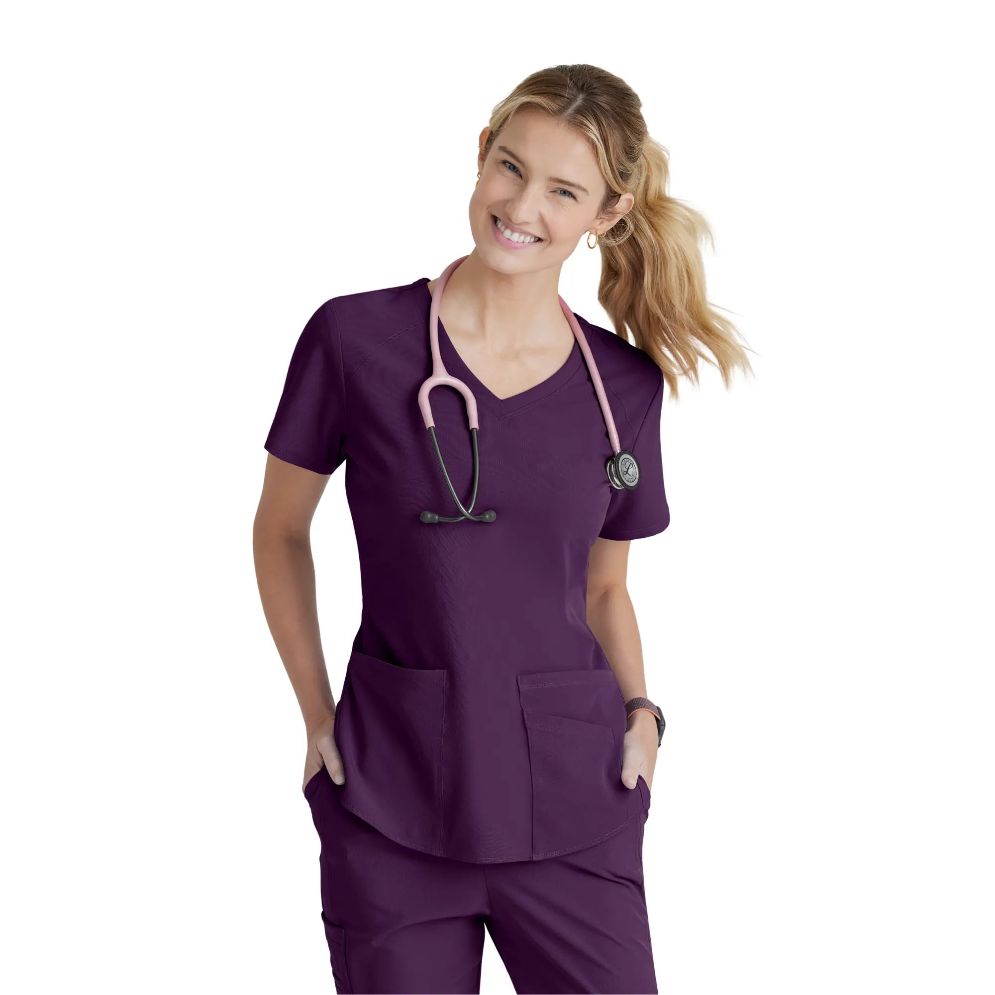 Elva - Tunique col V - Femme - Skechers SKECHERS  Aubergine / XL