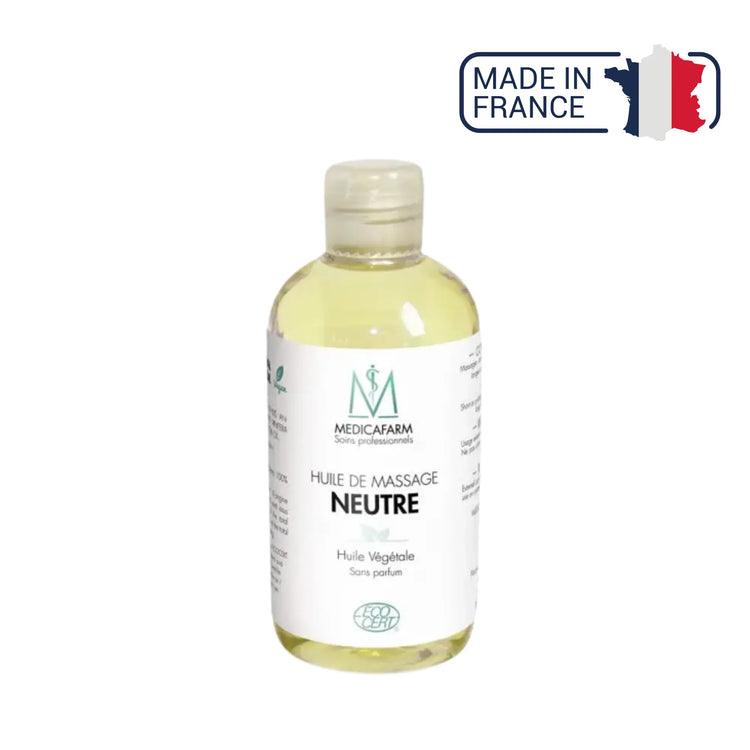 Huile de massage neutre végétale - Flacon Stop-goutte 250 ml - Medicafarm Medicafarm 