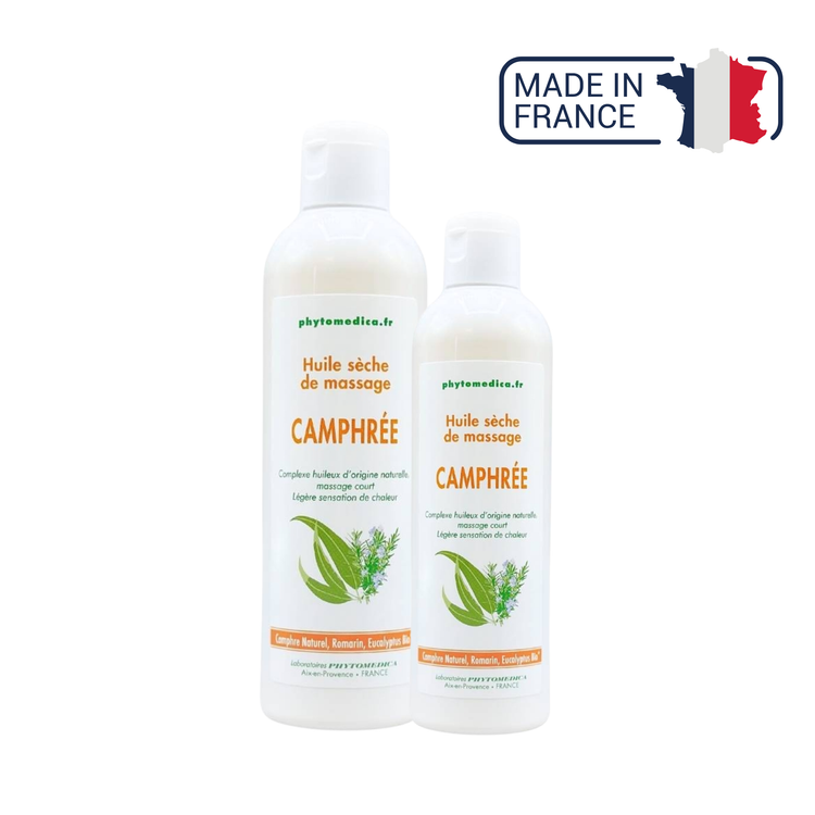 Huile sèche chauffante de Massage - Camphrée - deux contenances - Phytomedica Laboratoires Phytomedica 