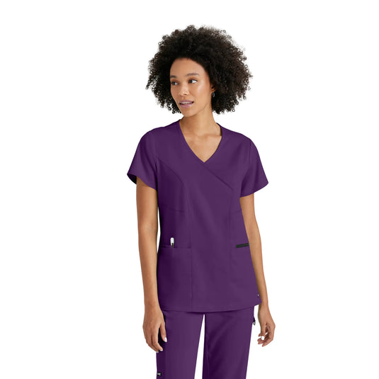Kim – Crossover-Tunika mit V-Ausschnitt – Damen – Grey’s Anatomy Stretch Grey’s Anatomy 