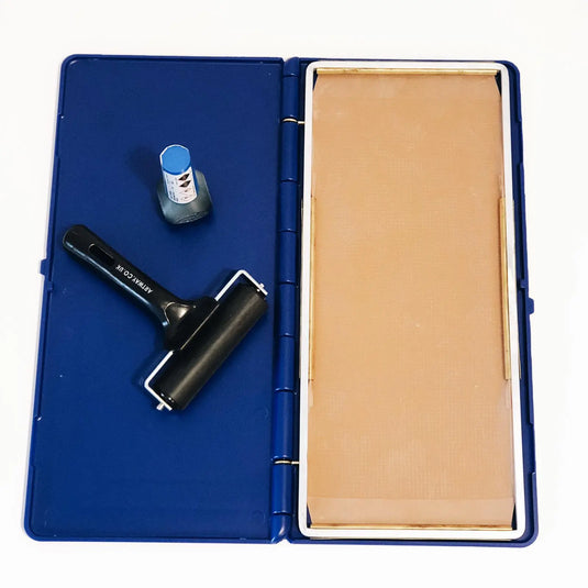 Abdruckset – 1 Podograph + 1 blaue Tinte + 1 Tintenroller + 50 My Podologie-Untersuchungsblätter 