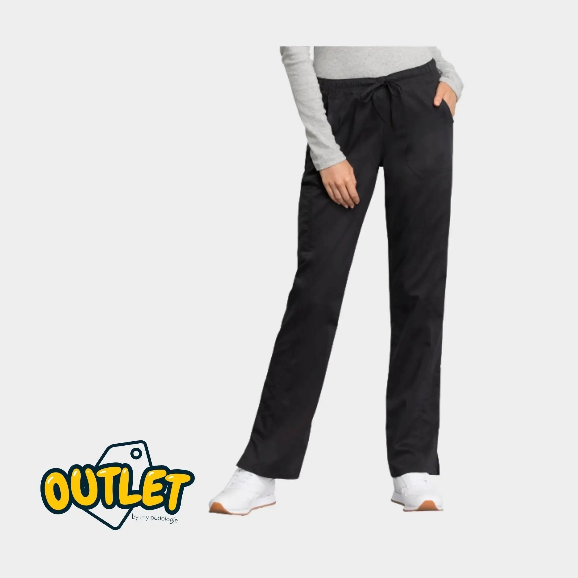 Le Mans - Pantalon droit taille moyenne avec cordon de serrage - Femme - Cherokee - Fin de série Cherokee Authentic Workwear 