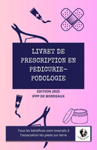 Verschreibungsbroschüre für Pediküre und Podologie – Association les pieds sur terre
