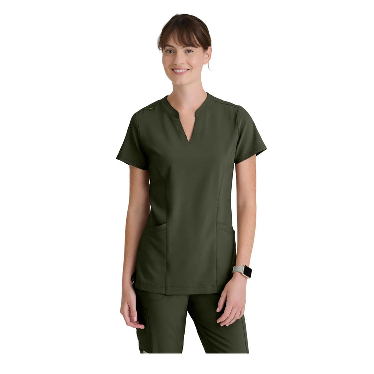 Louisa – Tunika mit eingekerbtem Kragen – Damen – Grey’s Anatomy Evolve Grey’s Anatomy 