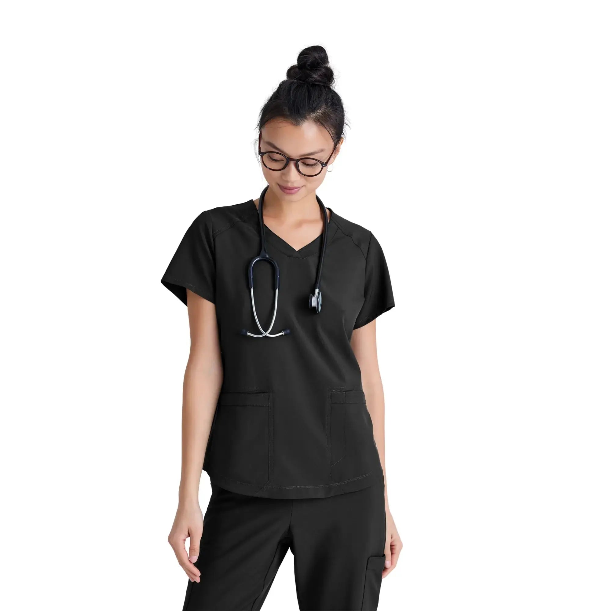 Luma – Tunika mit V-Ausschnitt – Damen – Grey’s Anatomy Evolve Grey’s Anatomy  Schwarz / XL