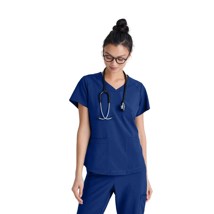 Luma – Tunika mit V-Ausschnitt – Damen – Grey’s Anatomy Evolve Grey’s Anatomy  Galaxy Blue / XL