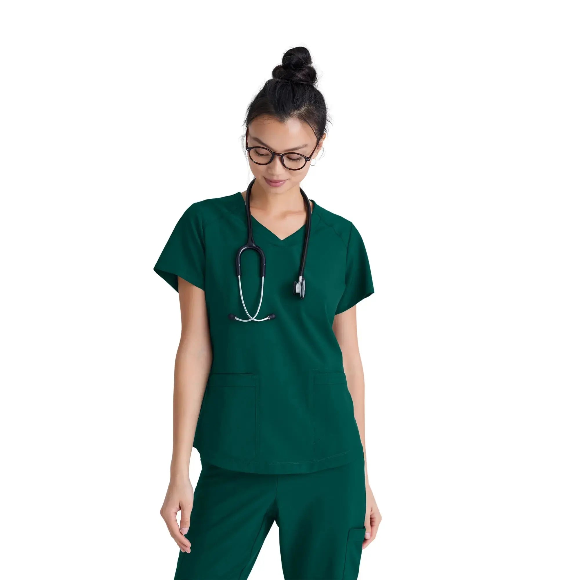 Luma – Tunika mit V-Ausschnitt – Damen – Grey’s Anatomy Evolve Grey’s Anatomy – Hunter Green / XL