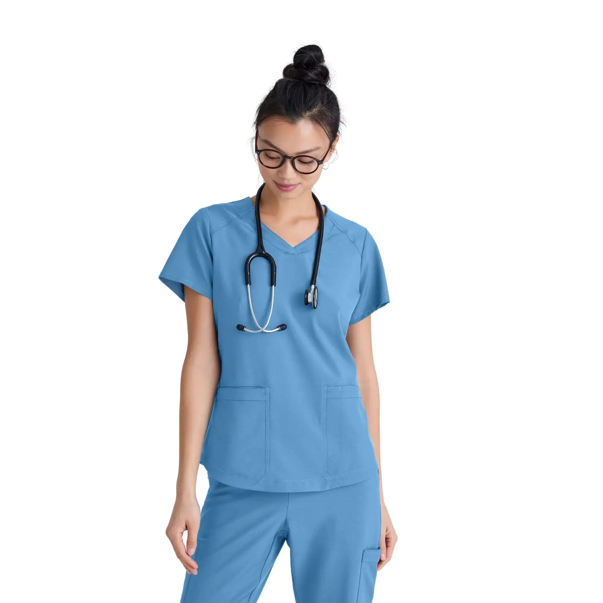 Luma – Tunika mit V-Ausschnitt – Damen – Grey’s Anatomy Evolve Grey’s Anatomy  Himmelblau / XL
