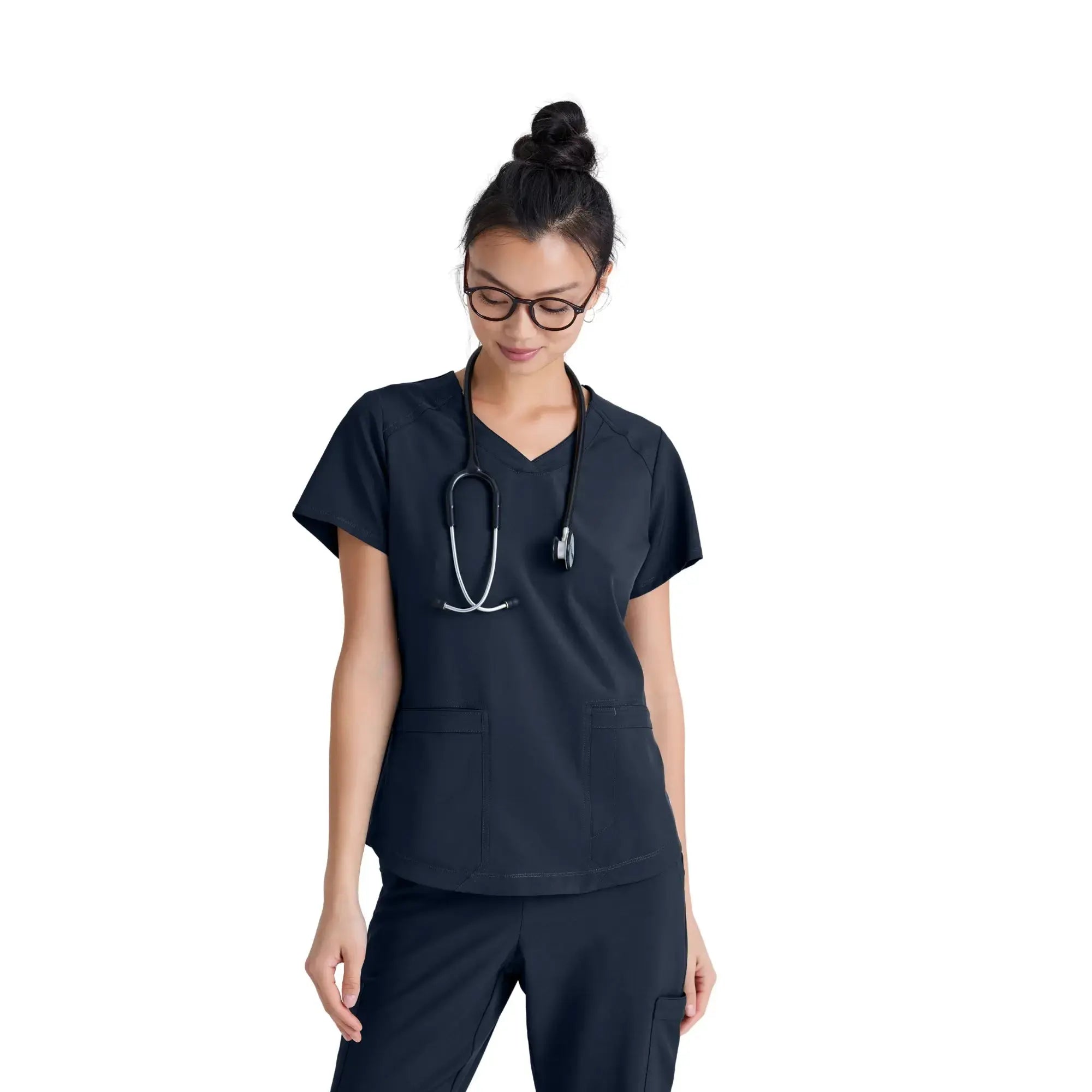 Luma – Tunika mit V-Ausschnitt – Damen – Grey’s Anatomy Evolve Grey’s Anatomy – Anthrazitgrau / XL