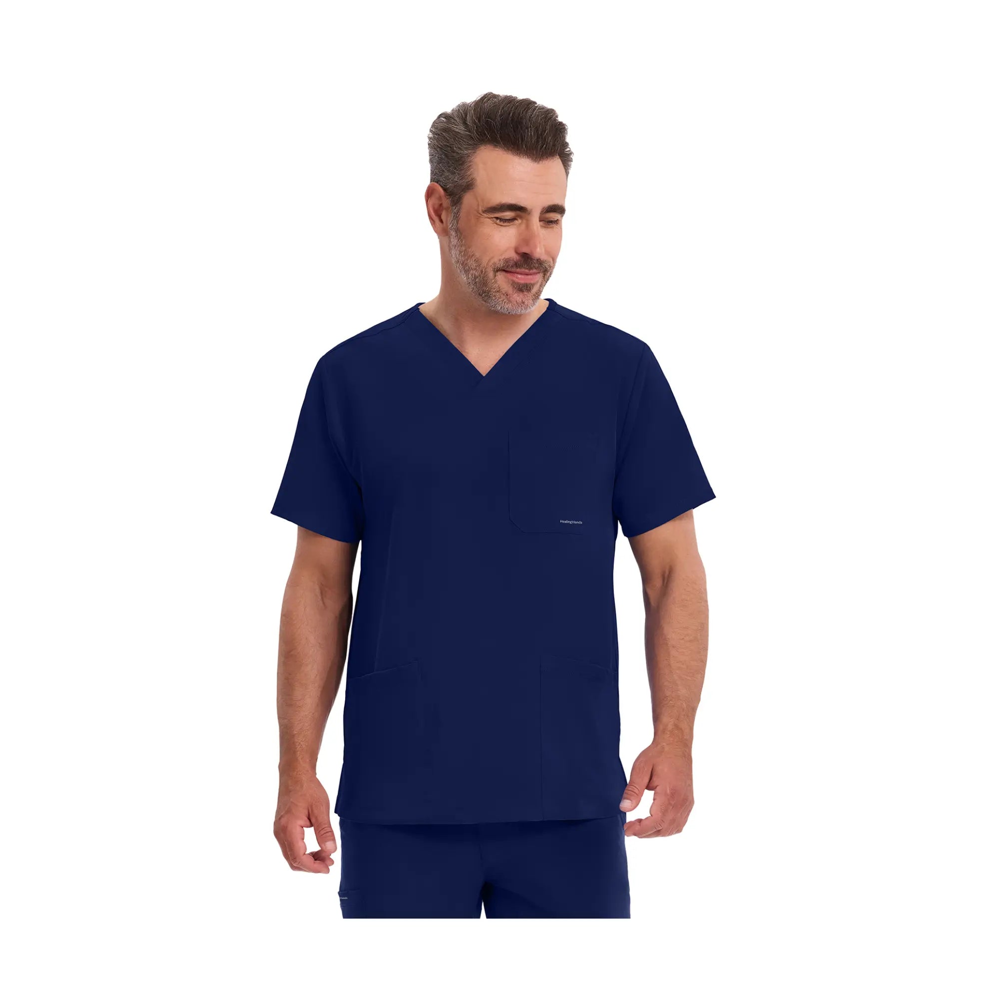 Mathew - Tunique médicale - Col V - Homme - Healing Hands Healing Hands  Bleu Marine / 3XL