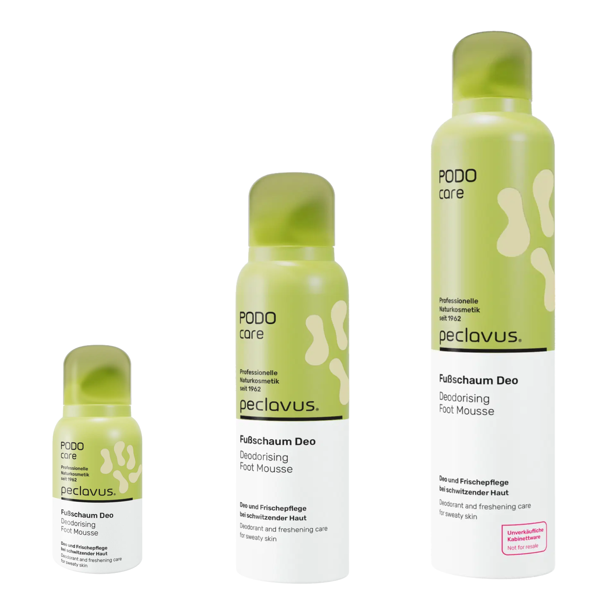 Mousse déodorante pour les pieds  - Plusieurs formats - Peclavus