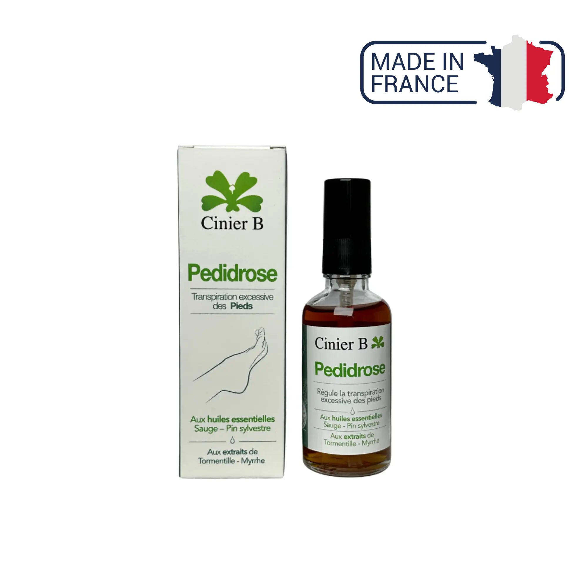 Pedidrose Spray Anti-Transpirant Pieds 48h - 50 ml - Laboratoires Cinier B Laboratoires Cinier B 
