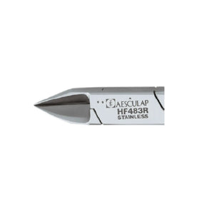 Nagelzange - Gerader Schnitt - Sehr feine Backen - 13 cm - Aesculap - HF483R