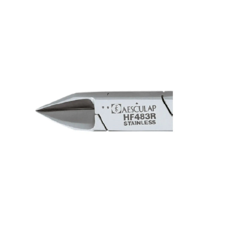 Nagelzange - Gerader Schnitt - Sehr feine Backen - 13 cm - Aesculap - HF483R