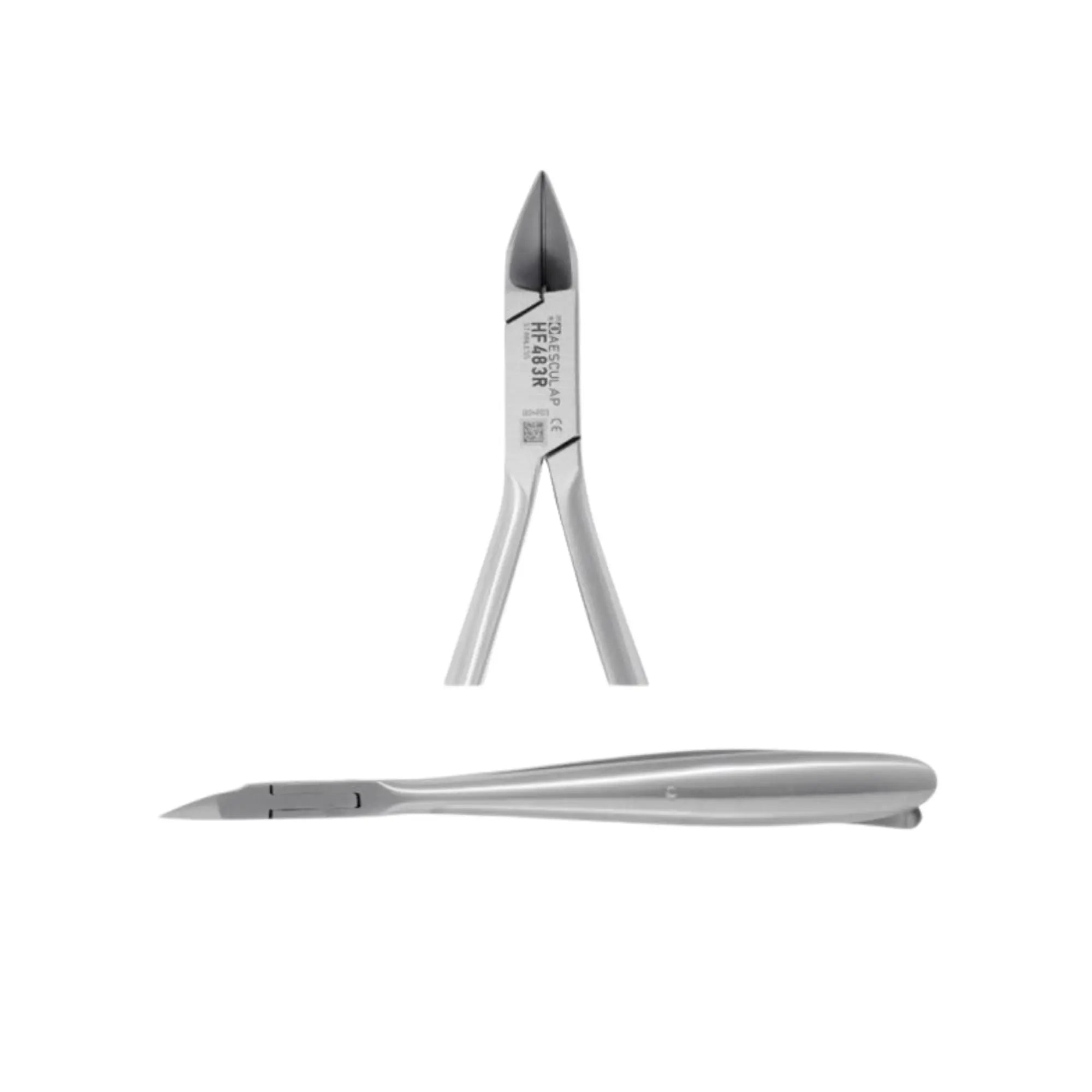 Nagelzange - Gerader Schnitt - Sehr feine Backen - 13 cm - Aesculap - HF483R Aesculap 