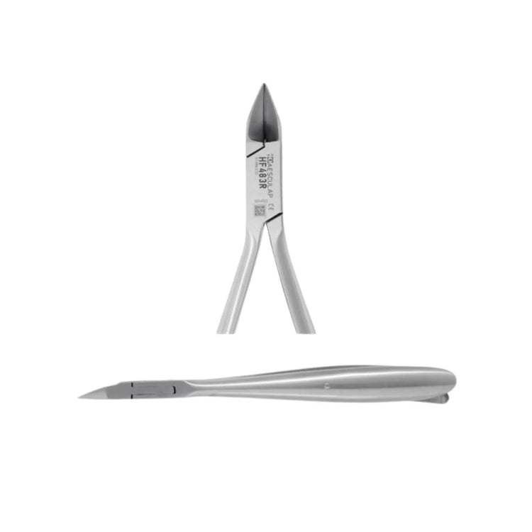 Nagelzange - Gerader Schnitt - Sehr feine Backen - 13 cm - Aesculap - HF483R Aesculap 