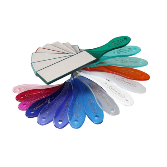 Pediküre-Pad – feine und mittlere Körnung – 16 Farben erhältlich – 27 cm