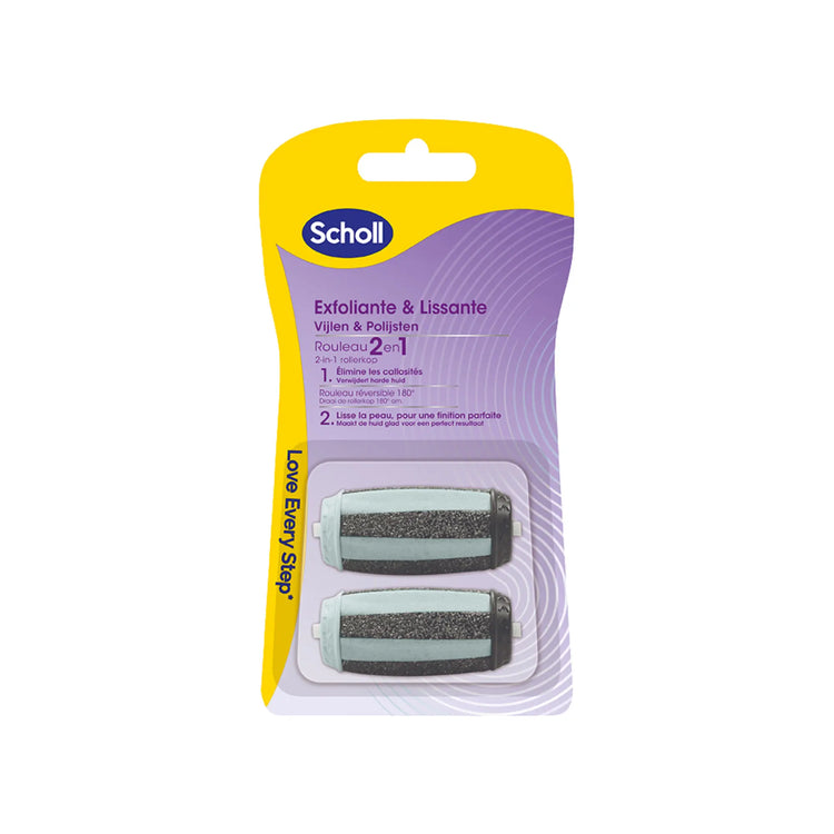 Recharge Rouleau 2 en 1 Exfoliant et Lissant - Râpe de Pédicurie Électrique - Scholl Scholl 