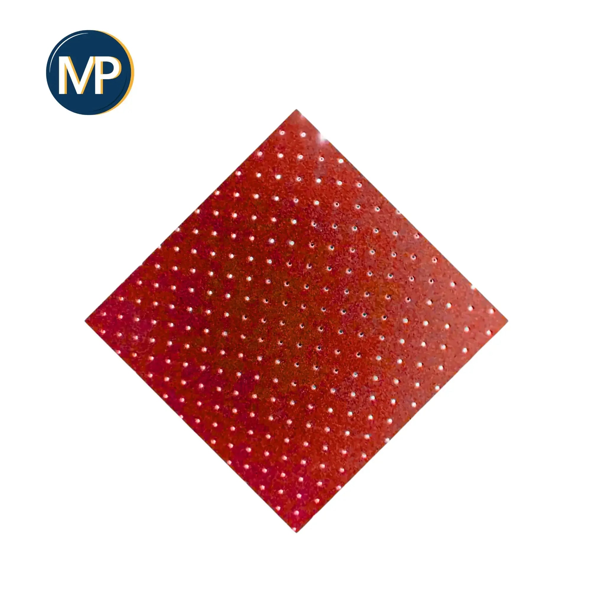 My Carefoam 35 perforierter Belag – 2,5 mm – Shore 33 – 1 x 1 m – rot MP Perforiert-Rot